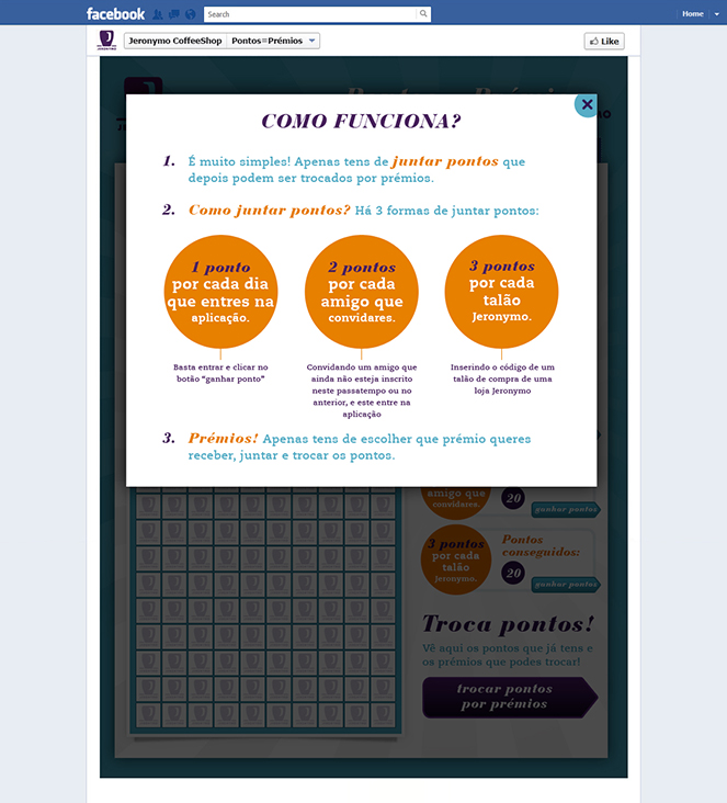 Jeronymo Coffee Shop | Pontos = Prémios