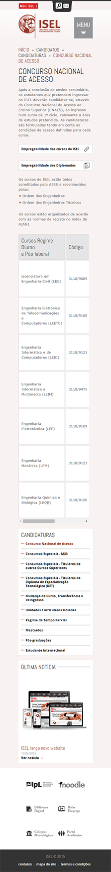 Versão Mobile