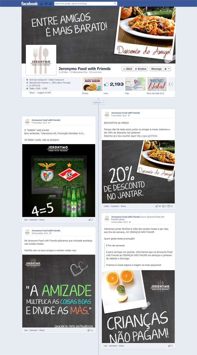 Jeronymo Food with Friends | Gestão Redes Sociais Jeronymo Food with Friends | Gestão Redes Sociais