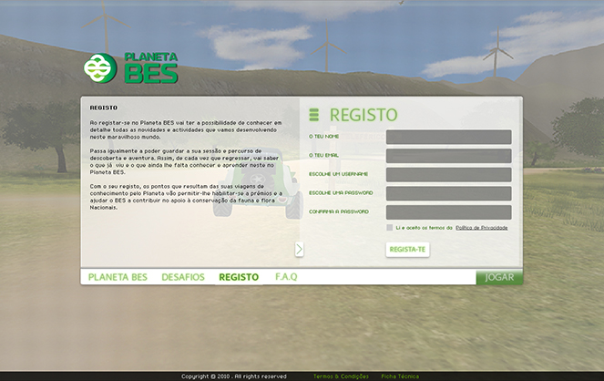 Website Planeta BES Website Planeta BES
