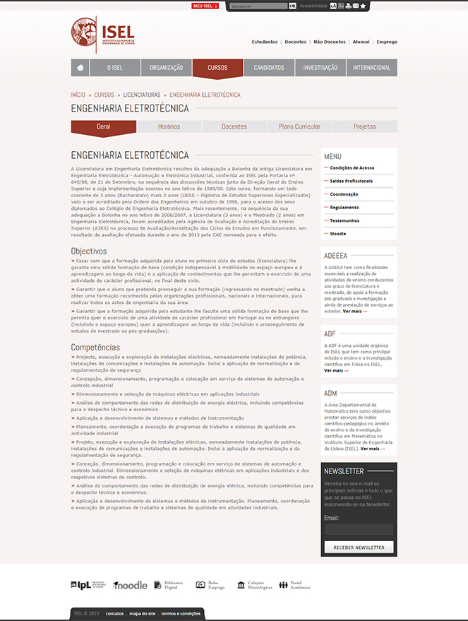 Website ISEL