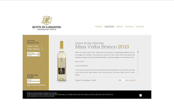 Loja Online da Quinta de São Sebastião Loja Online da Quinta de São Sebastião