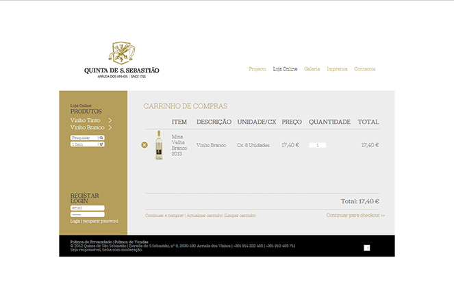 Loja Online da Quinta de São Sebastião Loja Online da Quinta de São Sebastião
