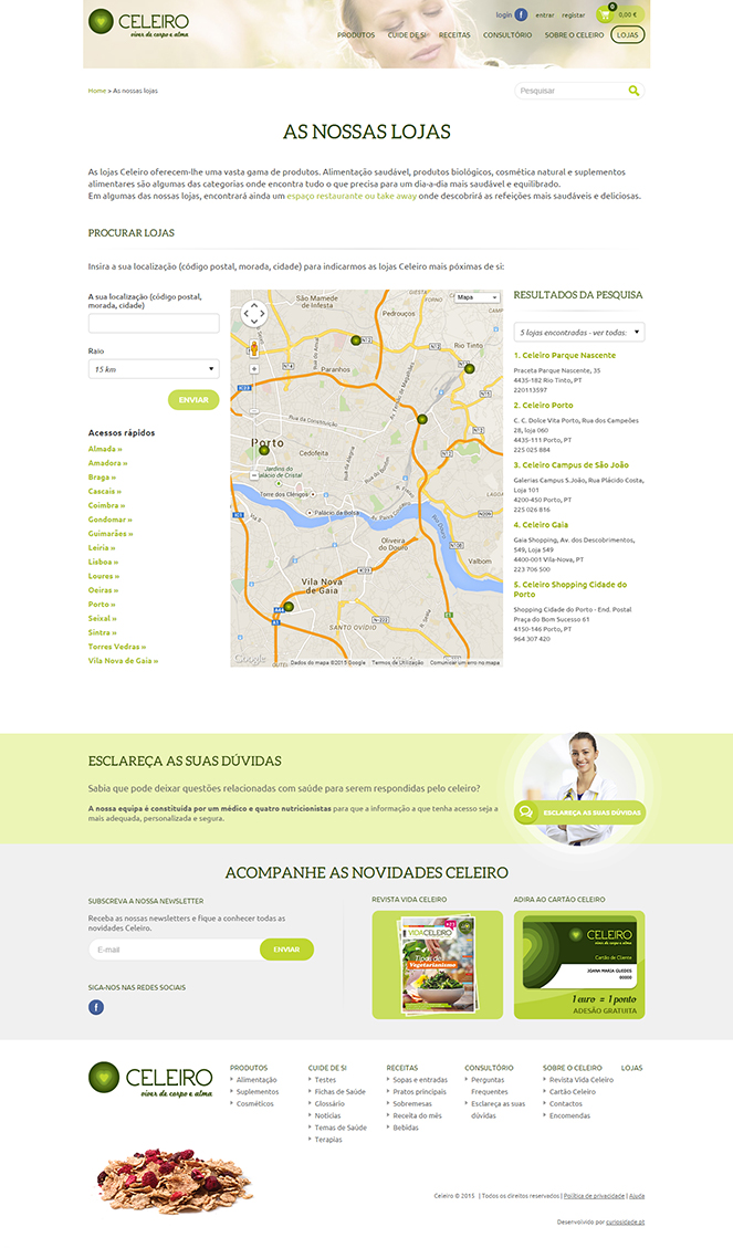 Website e Loja Online Celeiro Website e Loja Online Celeiro